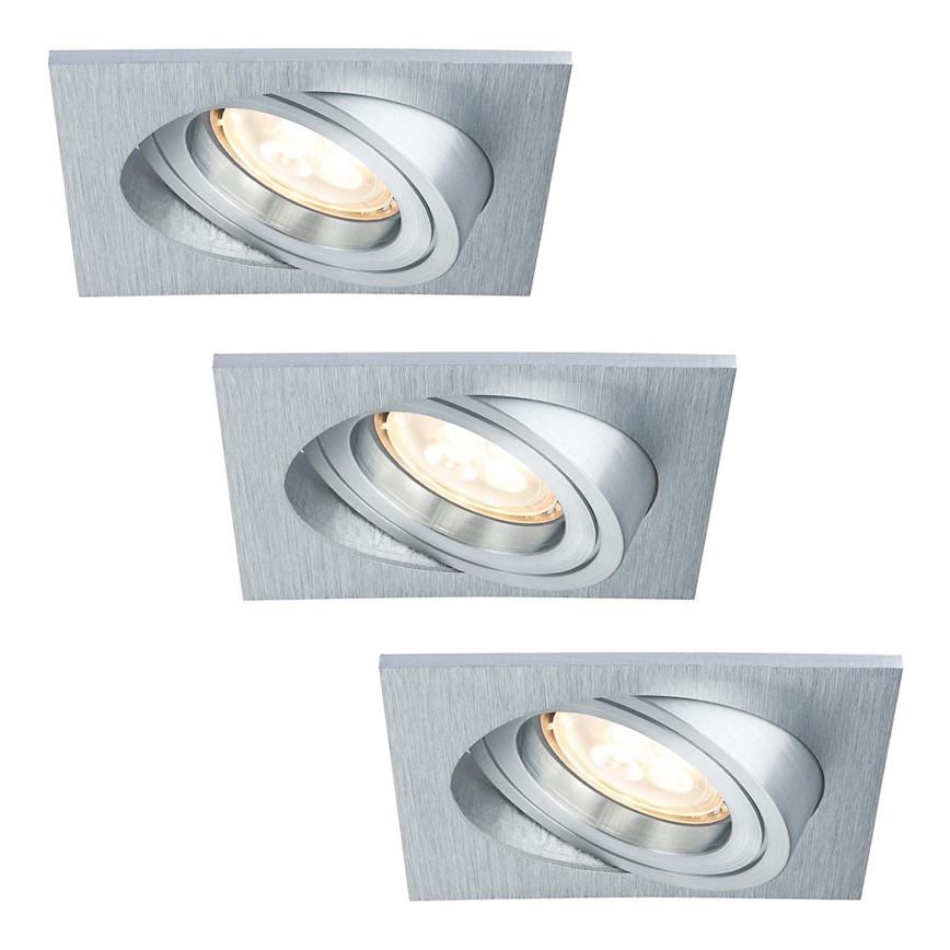 Paulmann 92619 - SET 3xLED-GU10/4W Lampada da incasso dimmerabile per bagni PREMIUM LINE 230V