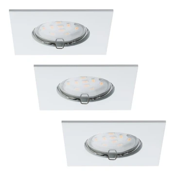 Paulmann 92760 - SET 3xLED/6,8W Lampada da incasso per bagni COIN 230V IP44