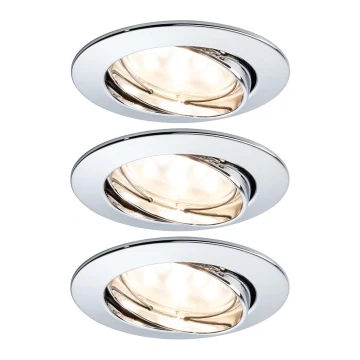 Paulmann 92821 - SET 3x LED/7W IP23 Lampada da incasso dimmerabile per bagni COIN 230V