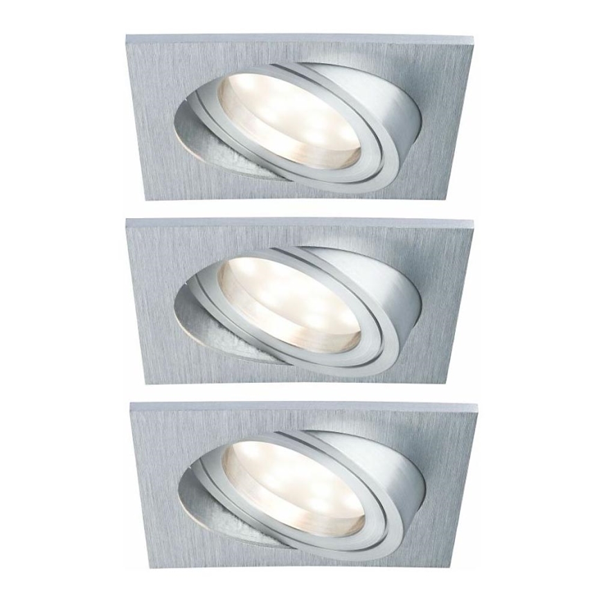 Paulmann 92839 - SET 3x LED/7W IP23 Lampada da incasso dimmerabile per bagni COIN 230V