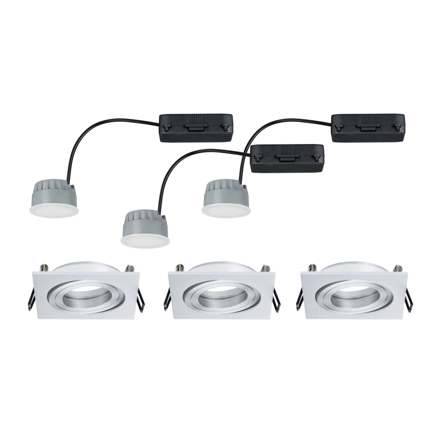 Paulmann 92839 - SET 3x LED/7W IP23 Lampada da incasso dimmerabile per bagni COIN 230V