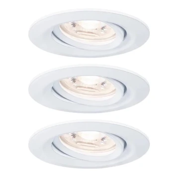 Paulmann 92971 - SET 3x LED/4,2W IP23 Lampada da incasso dimmerabile per bagni NOVA 230V