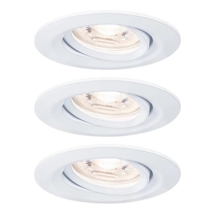 Paulmann 92971 - SET 3x LED/4,2W IP23 Lampada da incasso dimmerabile per bagni NOVA 230V