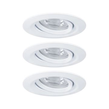 Paulmann 92971 - SET 3x LED/4,2W IP23 Lampada da incasso dimmerabile per bagni NOVA 230V