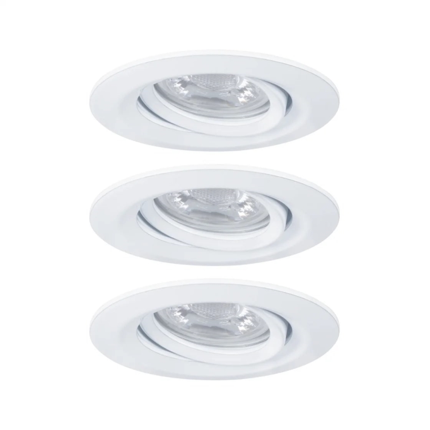 Paulmann 92971 - SET 3x LED/4,2W IP23 Lampada da incasso dimmerabile per bagni NOVA 230V