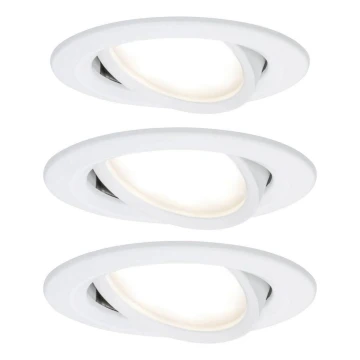 Paulmann 93449 - SET 3xLED/6,5W IP23 Lampada da incasso per bagno NOVA 230V