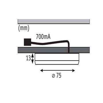 Paulmann 93564 - SET 3x LED/4,5W Illuminazione mobili FURNITURE 230V