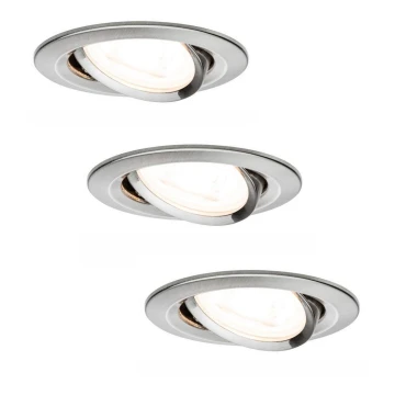 Paulmann 93607 - SET 3x LED GU10/7W IP23 Luce da bagno dimmerabile 230V