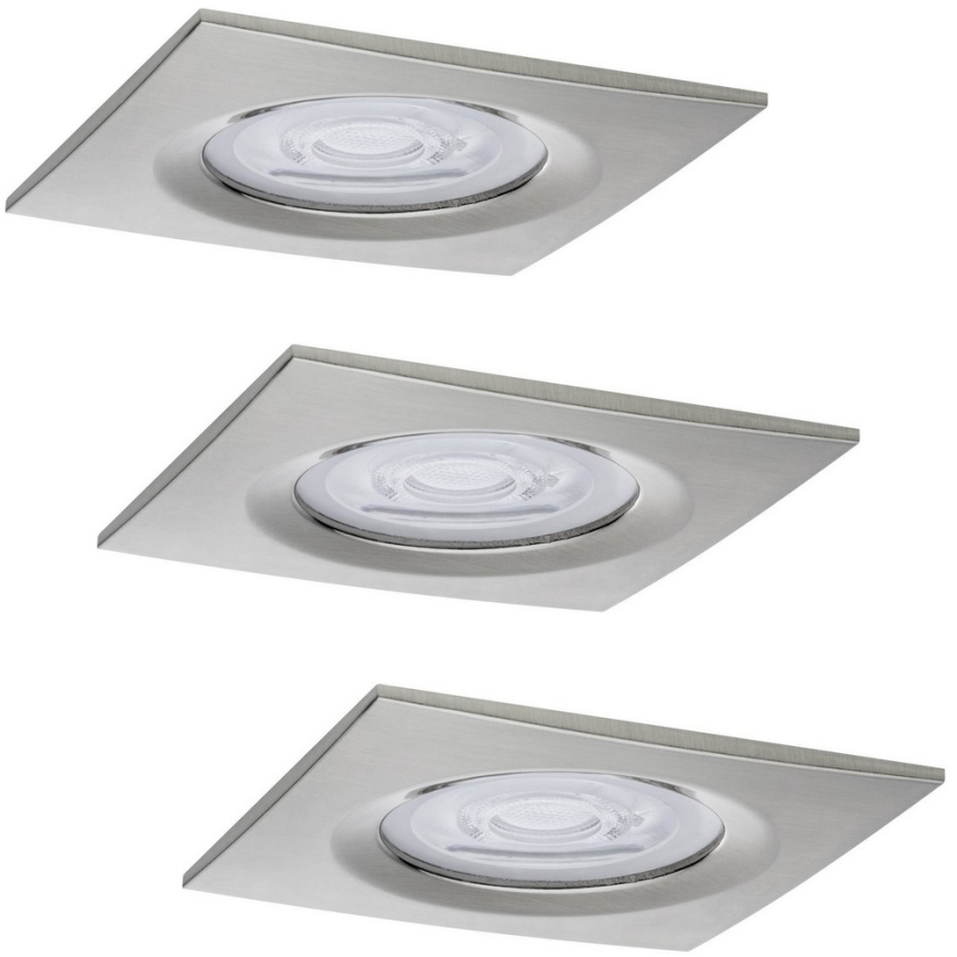 Paulmann 93615 - SET 3x LED/7W IP44 Lampada dimmerabile da incasso per bagno