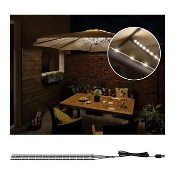 Paulmann 94208 - LED/1,8W Illuminazione a parasole PARASOL 5V/USB 1,6m