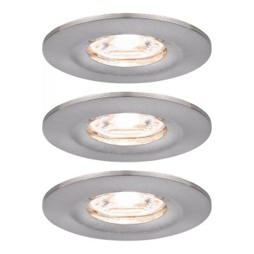 Paulmann 94301 - SET 3x LED/4W IP44 Lampada da incasso per bagno NOVA 230V