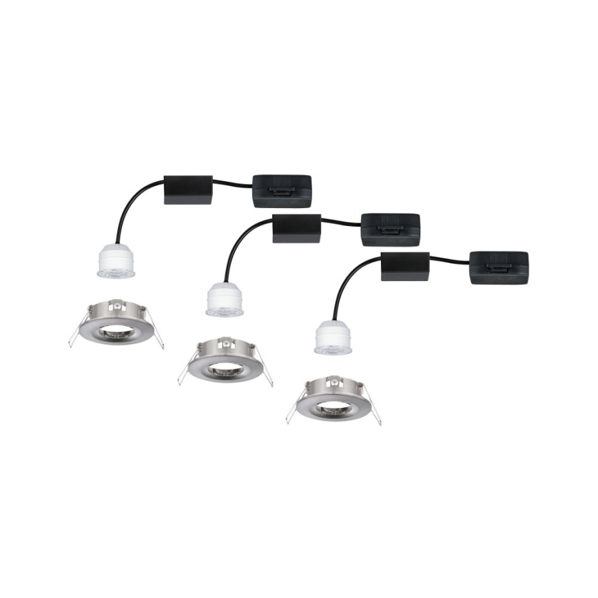 Paulmann 94301 - SET 3x LED/4W IP44 Lampada da incasso per bagno NOVA 230V