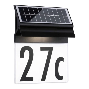 Paulmann 94694 - LED/0,2W IP44 Solar house number NEDA 3,7V