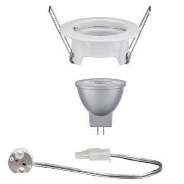 Paulmann 95368 - LED-GU4/3,3W IP44 Lampada da incasso per bagno BLANC 12V