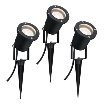 Paulmann 98897 - SET 3xLED GU10/3,5W IP65 Lampada da esterno 230V