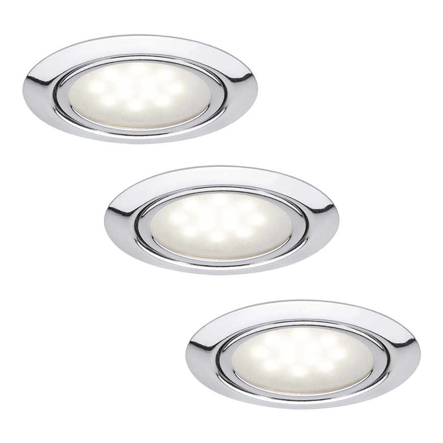 Paulmann 99814 - KIT 3x Lampada LED da incasso MICRO LINE 3xLED/1W/230V/12V