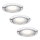 Paulmann 99814 - KIT 3x Lampada LED da incasso MICRO LINE 3xLED/1W/230V/12V