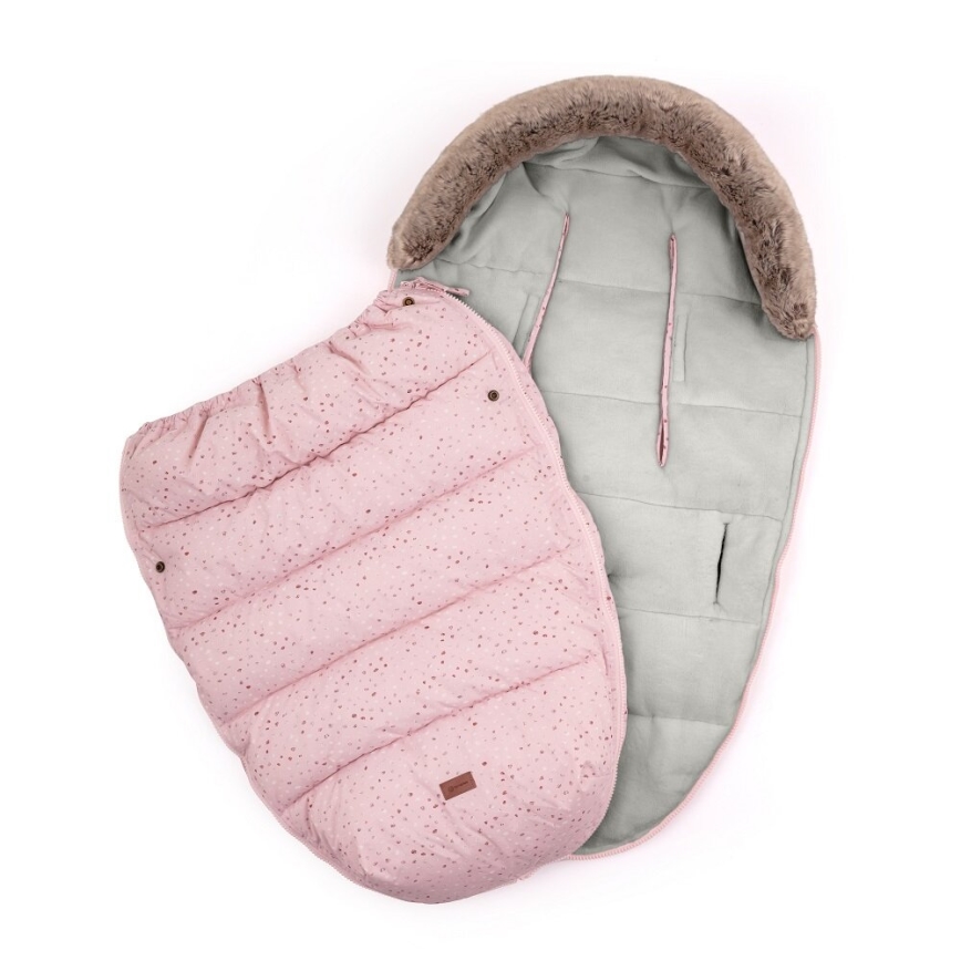 PETITE&MARS - Coprigambe per bambini 4in1 COMFY Glossy Princess/Grey rosa