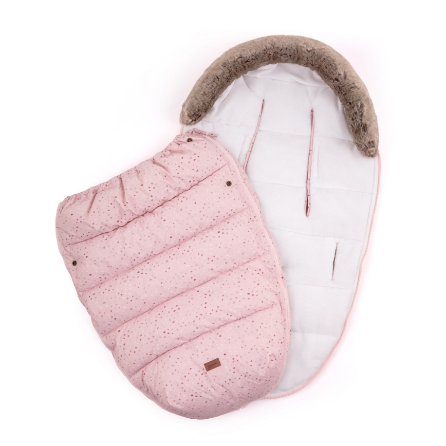 PETITE&MARS - Coprigambe per bambini 4in1 COMFY Glossy Princess/White rosa