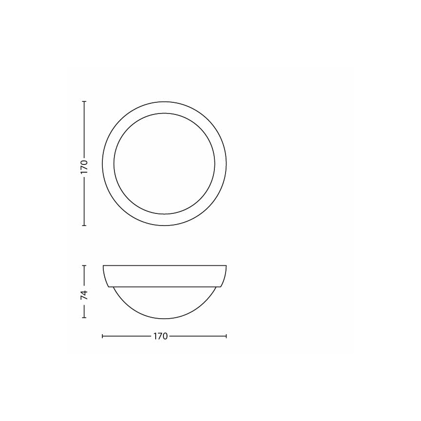 Philips - Applique a LED da esterno 1xLED/3,5W IP44