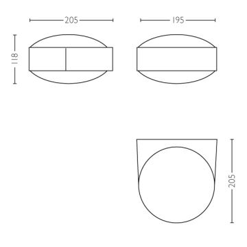 Philips - Applique da esterno E27/42W