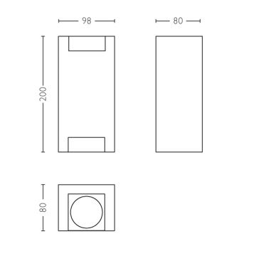 Philips - Applique da esterno 2xGU10/5W