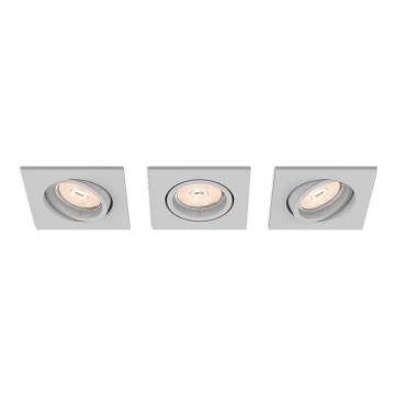 Philips 50193/87/PN - KIT 3x Lampada da incasso ENNEPER 1xGU10/5,5W/230V