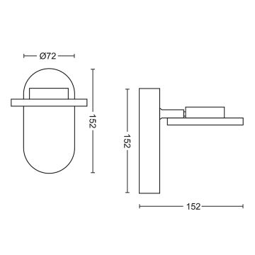 Philips - Faretto LED dimmerabile 1xLED/4,5W/230V