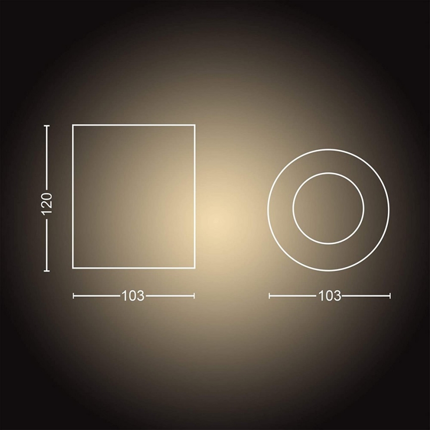 Philips - Faretto LED dimmerabile Hue PILLAR 1xGU10/5W/230V + telecomando