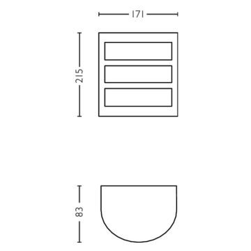 Philips - Applique a LED da esterno LED/6W/230V 2700K IP44