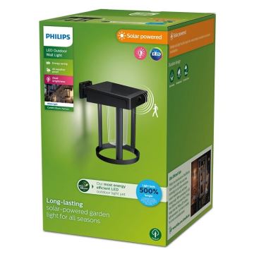 Philips - Applique a LED solare con sensore CAMILL LED/1,4W/3,7V IP44