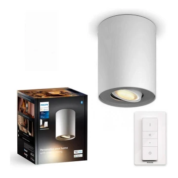 Philips - Faretto LED dimmerabile Hue PILLAR 1xGU10/4,2W/230V 2200-6500K + telecomando bianco