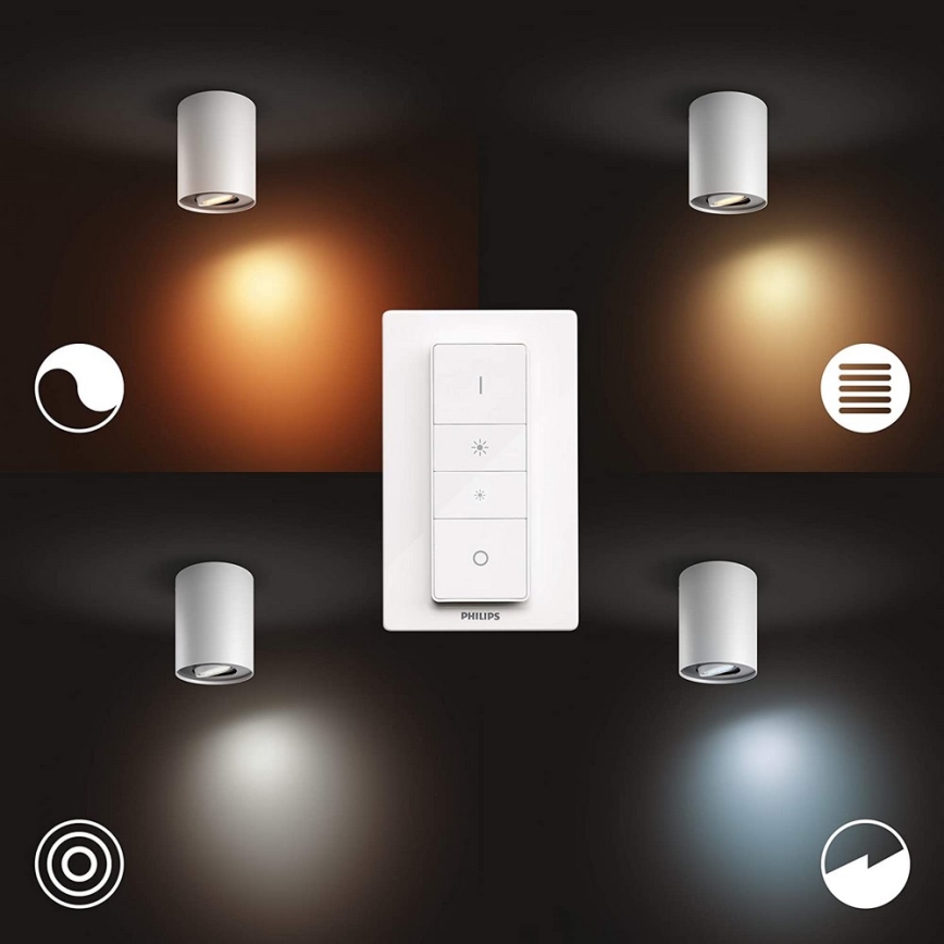 Philips - Faretto LED dimmerabile Hue PILLAR 1xGU10/4,2W/230V 2200-6500K bianco