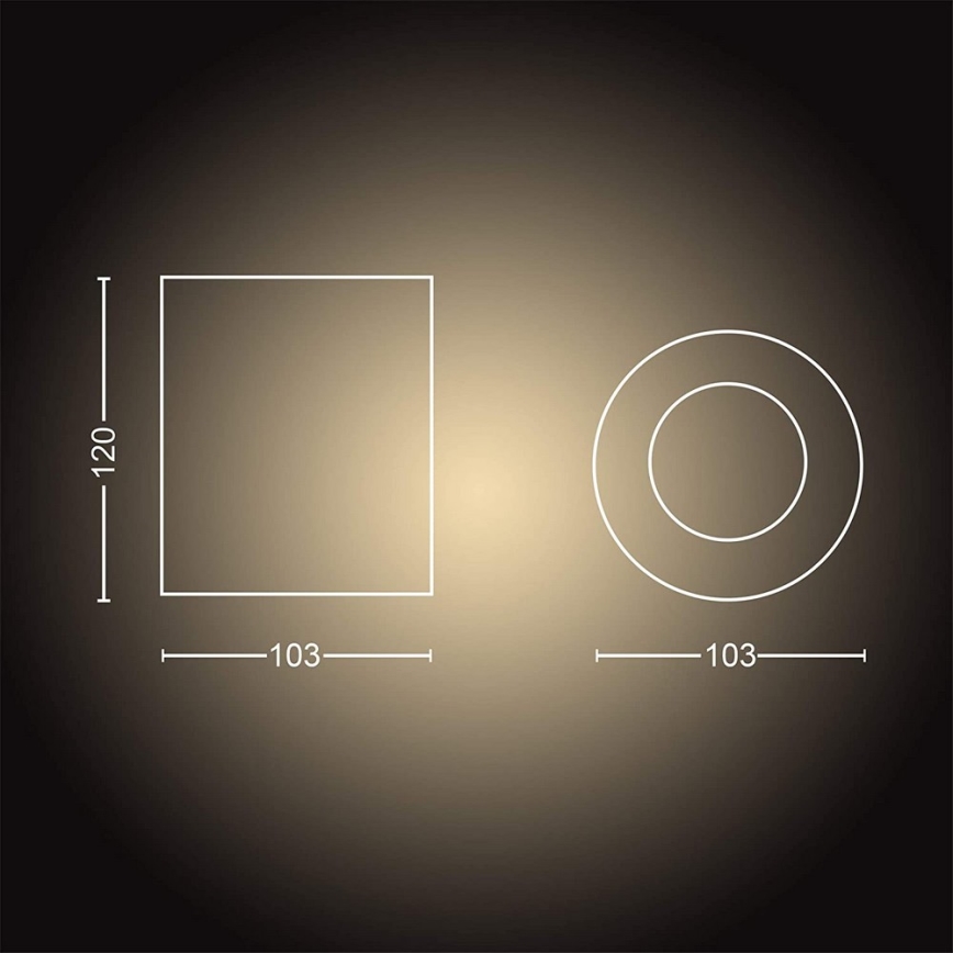 Philips - Faretto LED dimmerabile Hue PILLAR 1xGU10/4,2W/230V 2200-6500K + telecomando nero