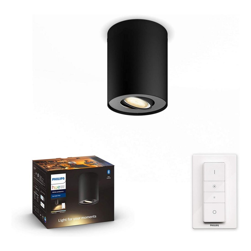 Philips - Faretto LED dimmerabile Hue PILLAR 1xGU10/5W/230V + telecomando