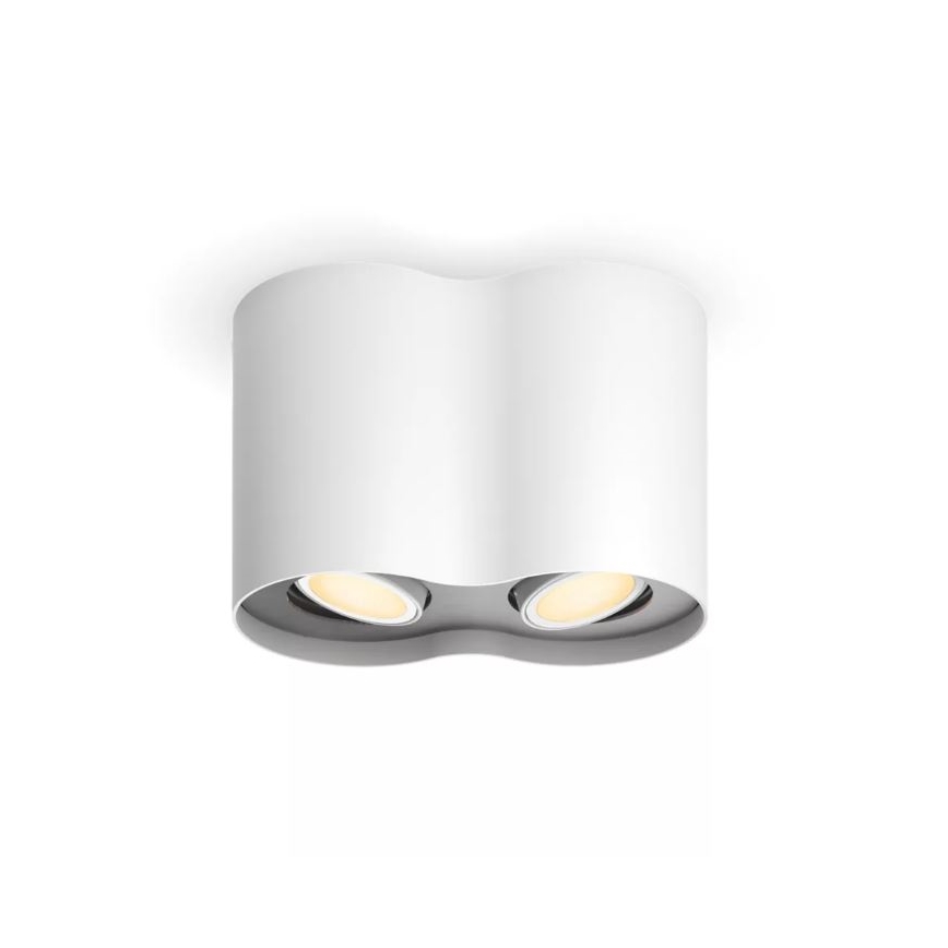 Philips - Faretto LED dimmerabile Hue PILLAR 2xGU10/4,2W/230V 2200-6500K + telecomando bianco