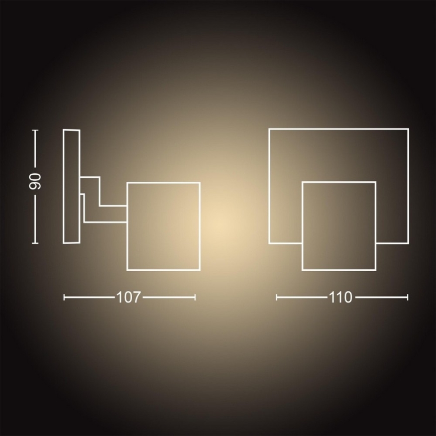 Philips - Faretto LED dimmerabile Hue RUNNER 1xGU10/4,2W/230V 2200-6500K bianco