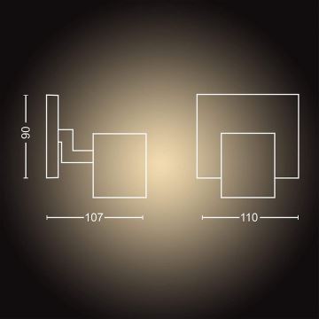 Philips - Faretto LED dimmerabile Hue RUNNER 1xGU10/4,2W/230V 2200-6500K + telecomando bianco