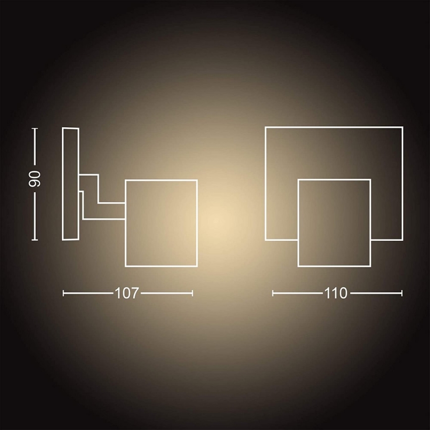 Philips - Faretto LED dimmerabile Hue RUNNER 1xGU10/4,2W/230V 2200-6500K + telecomando bianco