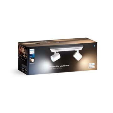 Philips - Faretto LED dimmerabile Hue RUNNER 2xGU10/4,2W/230V 2200-6500K + telecomando bianco