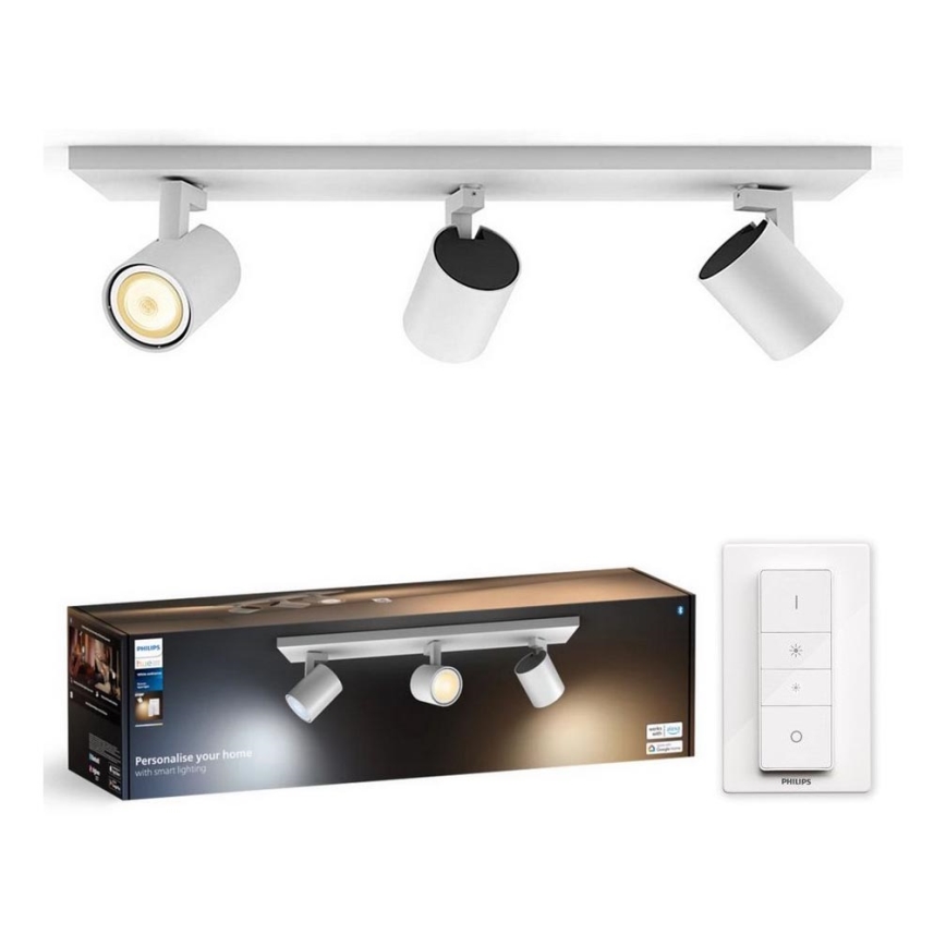 Philips - Faretto LED dimmerabile Hue RUNNER 3xGU10/4,2W/230V 2200-6500K + telecomando bianco