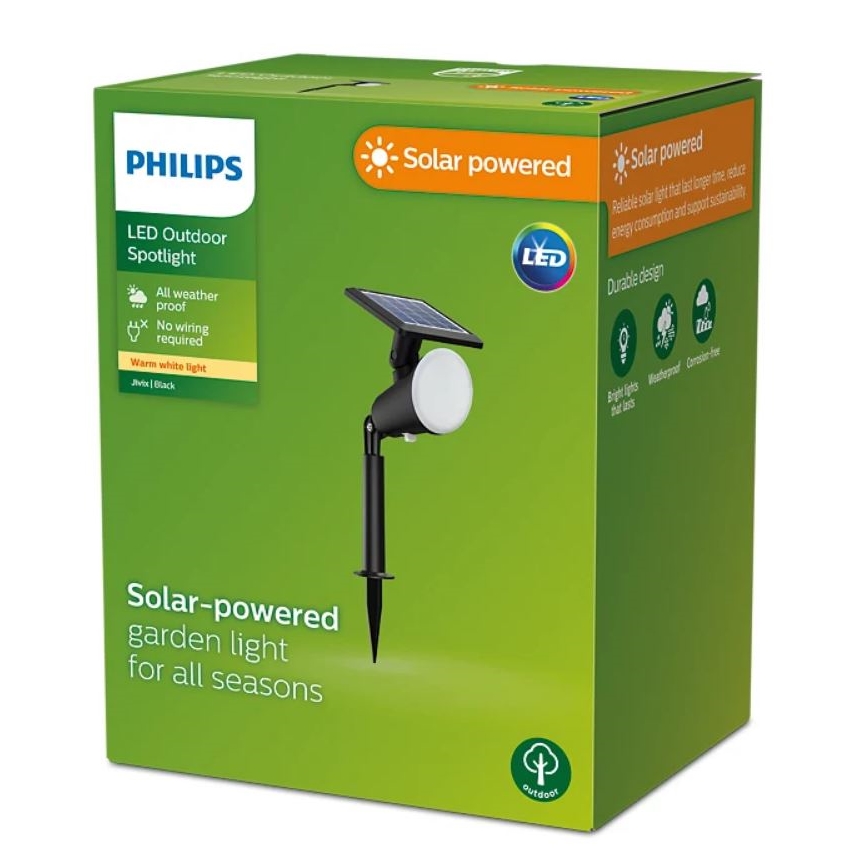 Philips - Faretto solare a LED JIVIX LED/1,4W/3,7V IP44