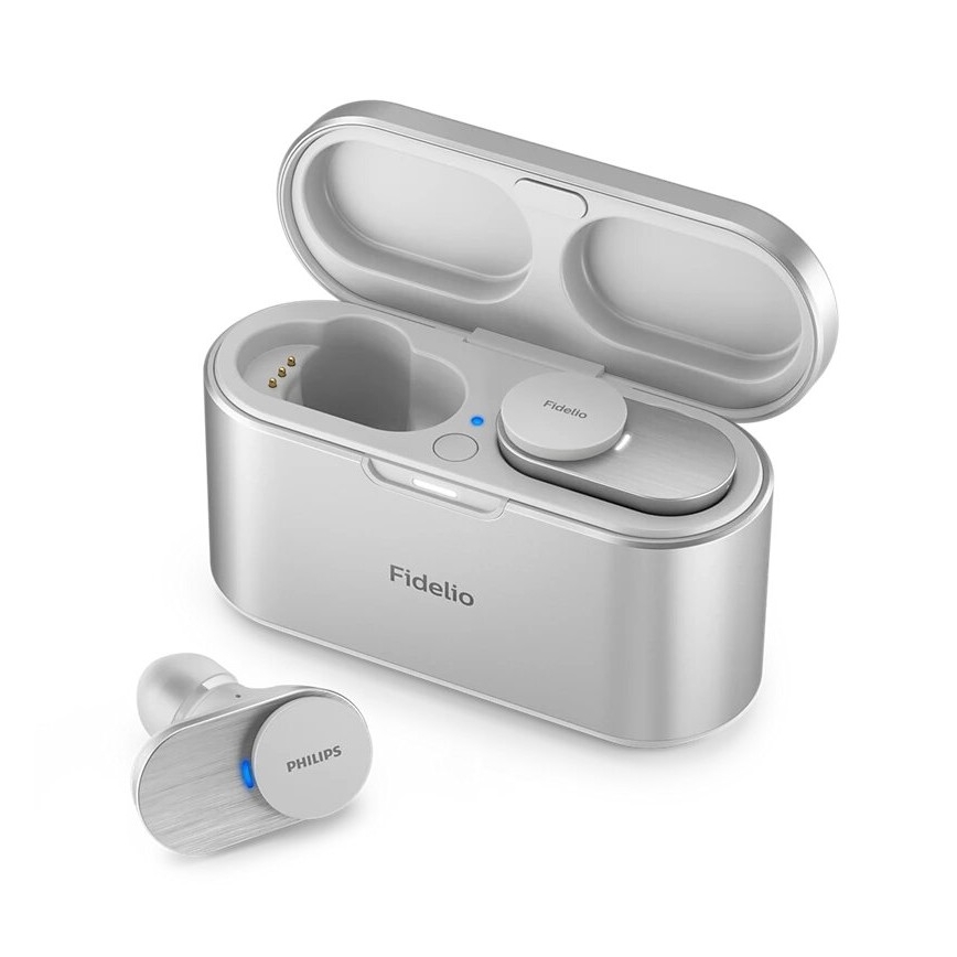 Philips Fidelio T1WT/00 - Wireless earphones IPX4 argento