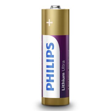 Philips FR6LB4A/10 - 4 pz Batteria al litio AA LITHIUM ULTRA 1,5V 2400mAh