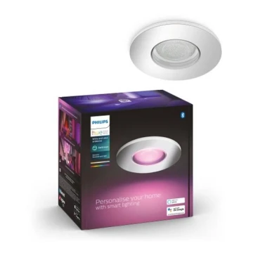 Philips - Lampada da bagno LED RGB dimmerabile Hue XAMENTO 1xGU10/5,7W/230V IP44 2000-6500K