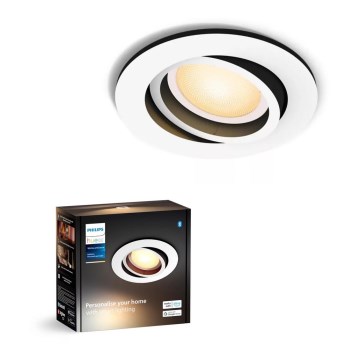 Philips - Lampada da incasso LED dimmerabile Hue MILLISKIN 1xGU10/4,2W/230V 2200-6500K bianco