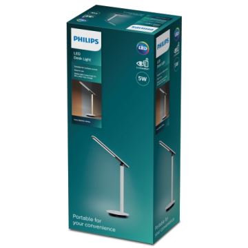 Philips - Lampada da tavolo LED touch dimmerabile ROCK LED/5W/5V 1800mAh