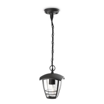 Philips - Lampadario a sospensione 1xE27/60W/230V nero