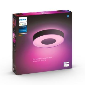 Philips - Plafoniera LED RGB dimmerabile Hue INFUSE LED/33,5W/230V 2000-6500K d. 381 mm nero