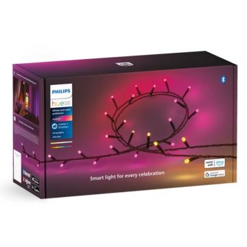 Philips - Catena LED RGBW Dimmerabile per esterni HUE WHITE E COLOR AMBIANCE 250xLED 24,4 m 2000-6500K IP54